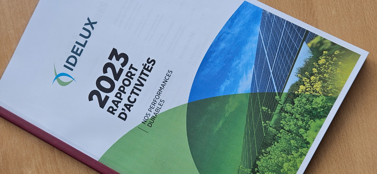 Cover du rapport d'activités IDELUX