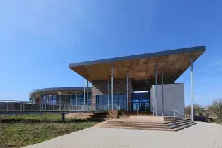 Vue de la piscine de Virton