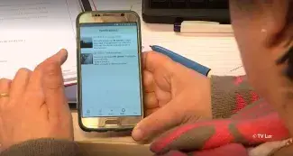 Utilisation de l'application BetterStreet par un employé communal