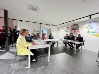 Visite royale au Centre Cybersécurité d'IDELUX