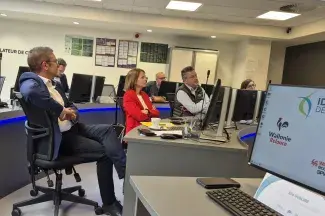 Visite du Ministre Desquesnes sur le parc Galaxia