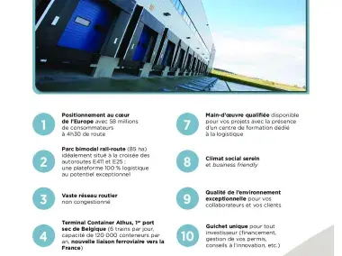 10 bonnes raisons d'investir dans la logistique en province de Luxembourg