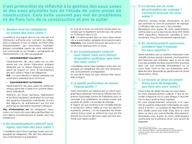 Gestion des eaux usées et pluviales : questions à se poser avant de bâtir !