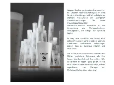 Broschüre - Vademecum: Wiederverwendbare Becher