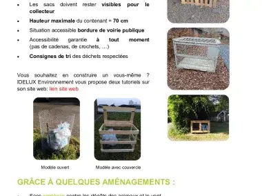 Tuto : construisez un abri grillagé pour vos sacs poubelles