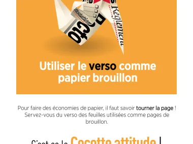 Affiche Cocotte - Papier brouillon