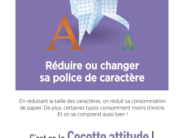 Affiche Cocotte - Réduire la police