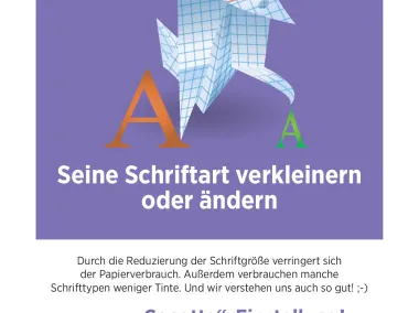 AFF Cocotte-Einstellung - Schriftart