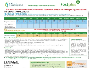 Sammlungskalender - Amel - 2025