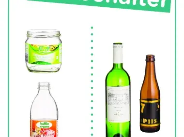 Glasflaschen und -gläser (Glascontainer)