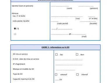 Contrôle SEI - Formulaire de demande d'intégration dans la GPAA