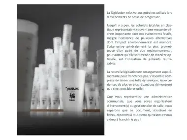 Brochure - Vademecum gobelets réutilisables - 2025