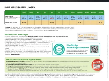 Sammlungskalender - Bütgenbach - 2026 - DE