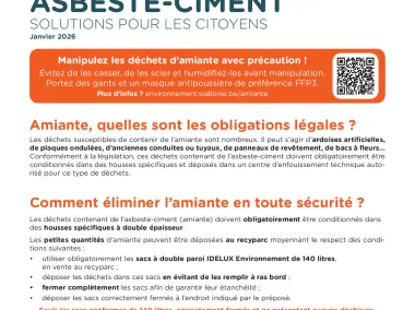 Flyer - Amiante - Solutions pour les citoyens - 2026
