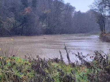 Vue sur une zone d'immersion temporaire