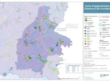 Carte d'agglomération de la commune de Fauvillers