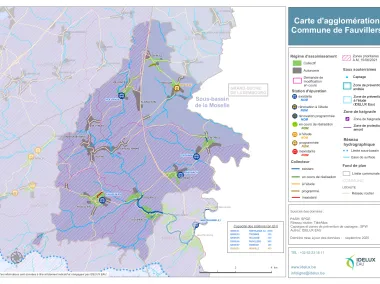 Carte d'agglomération de la commune de Fauvillers