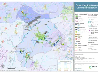 Carte d'agglomération de la commune de Bertrix