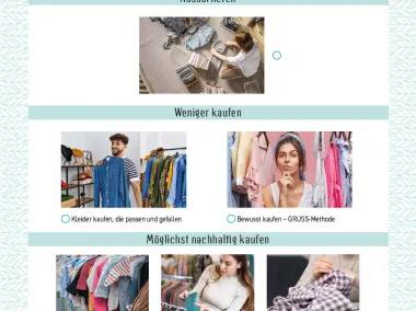 Mein Kleiderschrank mit null Abfall
