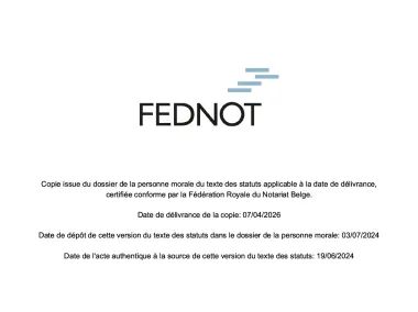 Statuts IDELUX Environnement