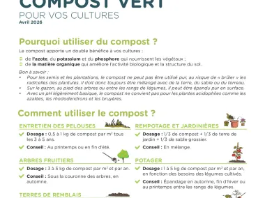 Compost vert - Conseils et composition