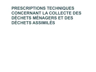 IDELUX - Prescriptions techniques liées à la collecte - 2026
