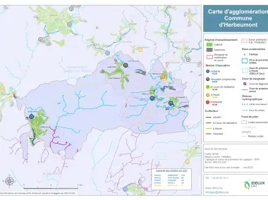 Carte d'agglomération de la commune de Herbeumont