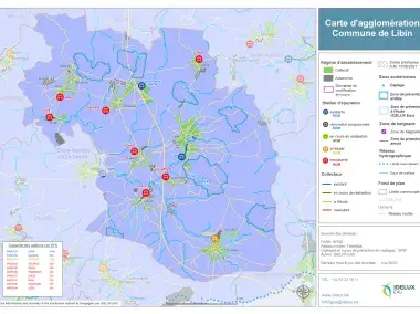 Carte d'agglomération de la commune de Libin
